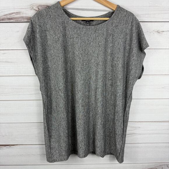 Premise Studio Gray Cap Sleeve‎ Women's XL Blouse - Picture 1 of 7